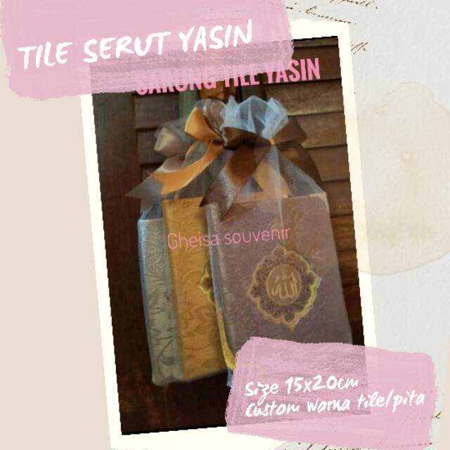 

kantong Tile serut yasin/ tas tile majmu syarif