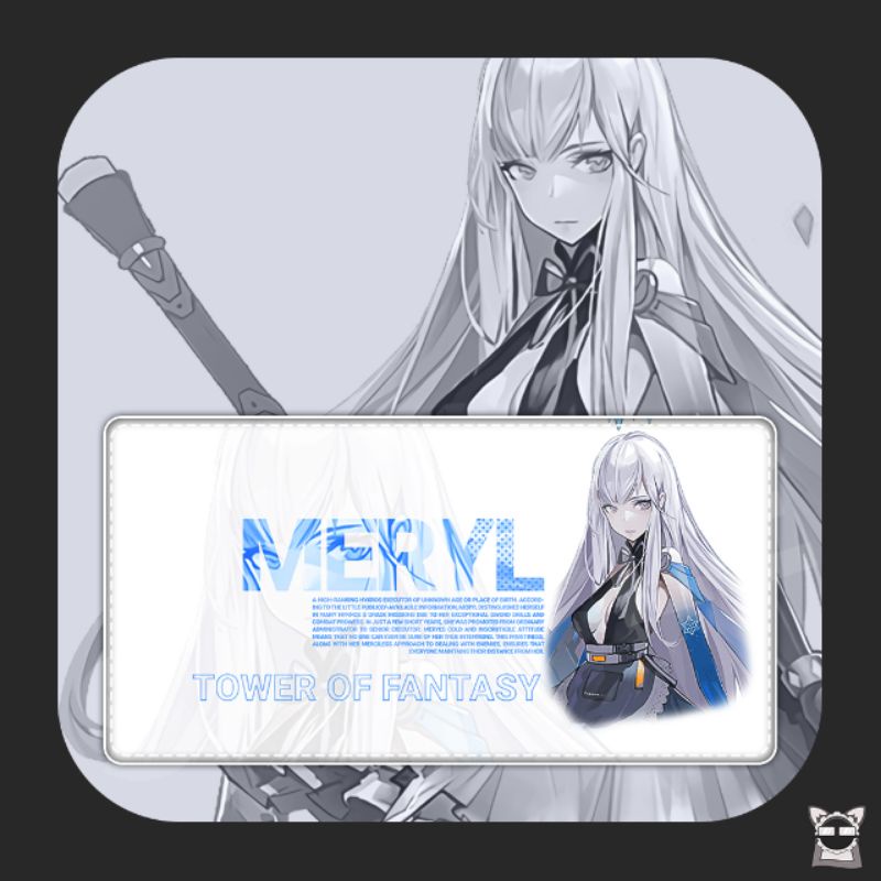 Meryl Tower of Fantasy Custom Deskmat / Mousepad Premium
