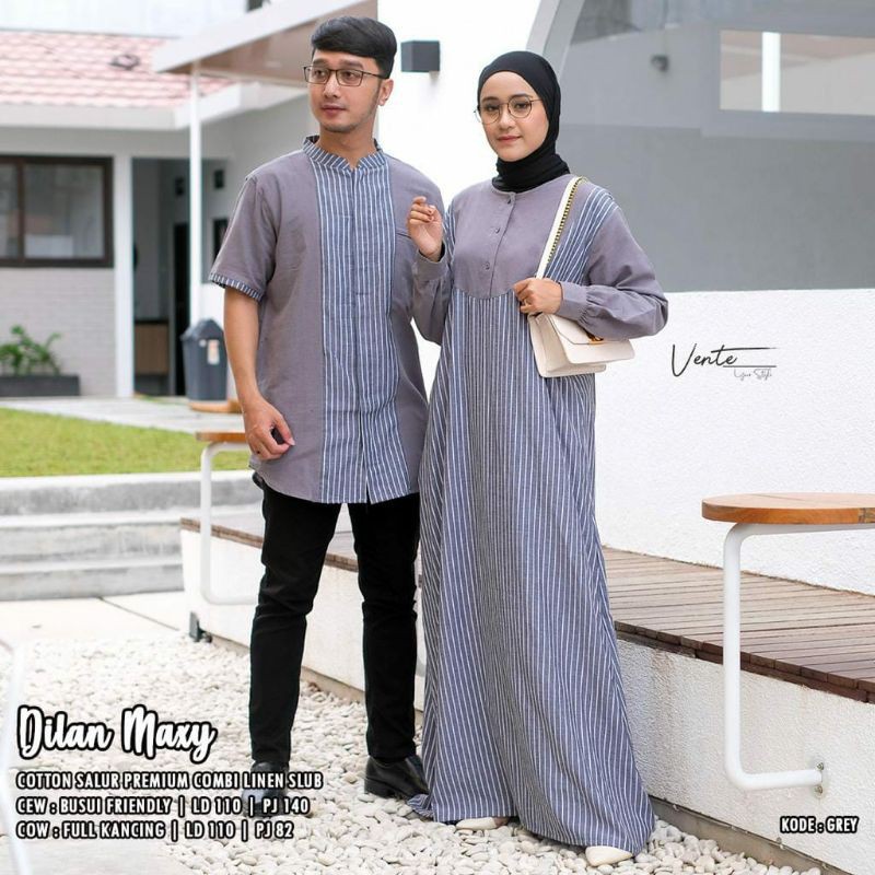 Couple Koko dilan maxy by vente dress wanita