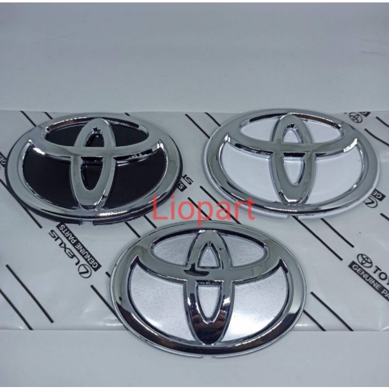 Logo cover ban serep rush warna HITAM SILVER PUTIH