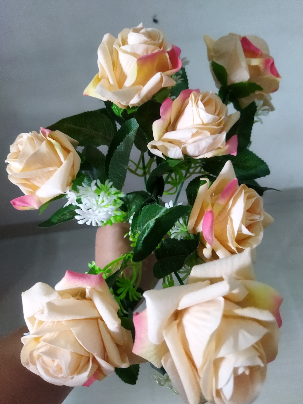 Bunga Plastik Rose/mawar Beludru/ Bunga Mawar Beludru