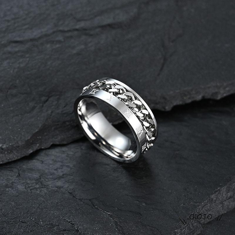 Cincin Bahan stainless steel Ukuran 6-12 - ol2 8mm