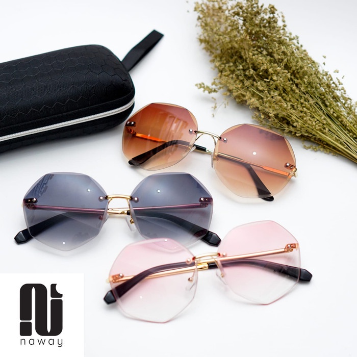 Kacamata Wanita Sunglasses Import Fashion - COKLAT