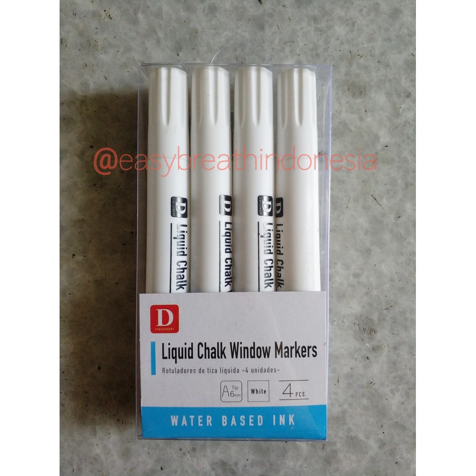 Jual Daiso Liquid Chalk Window Marker / Kapur Cair / Spidol Putih