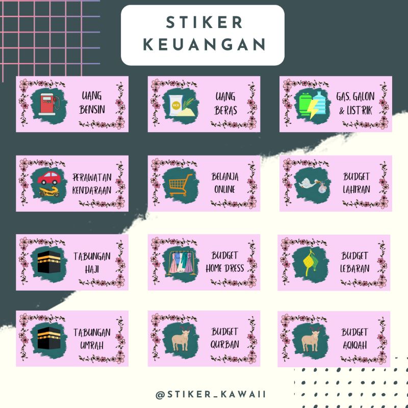 

Stiker Keuangan Part 1 | Stiker Dompet Pintar