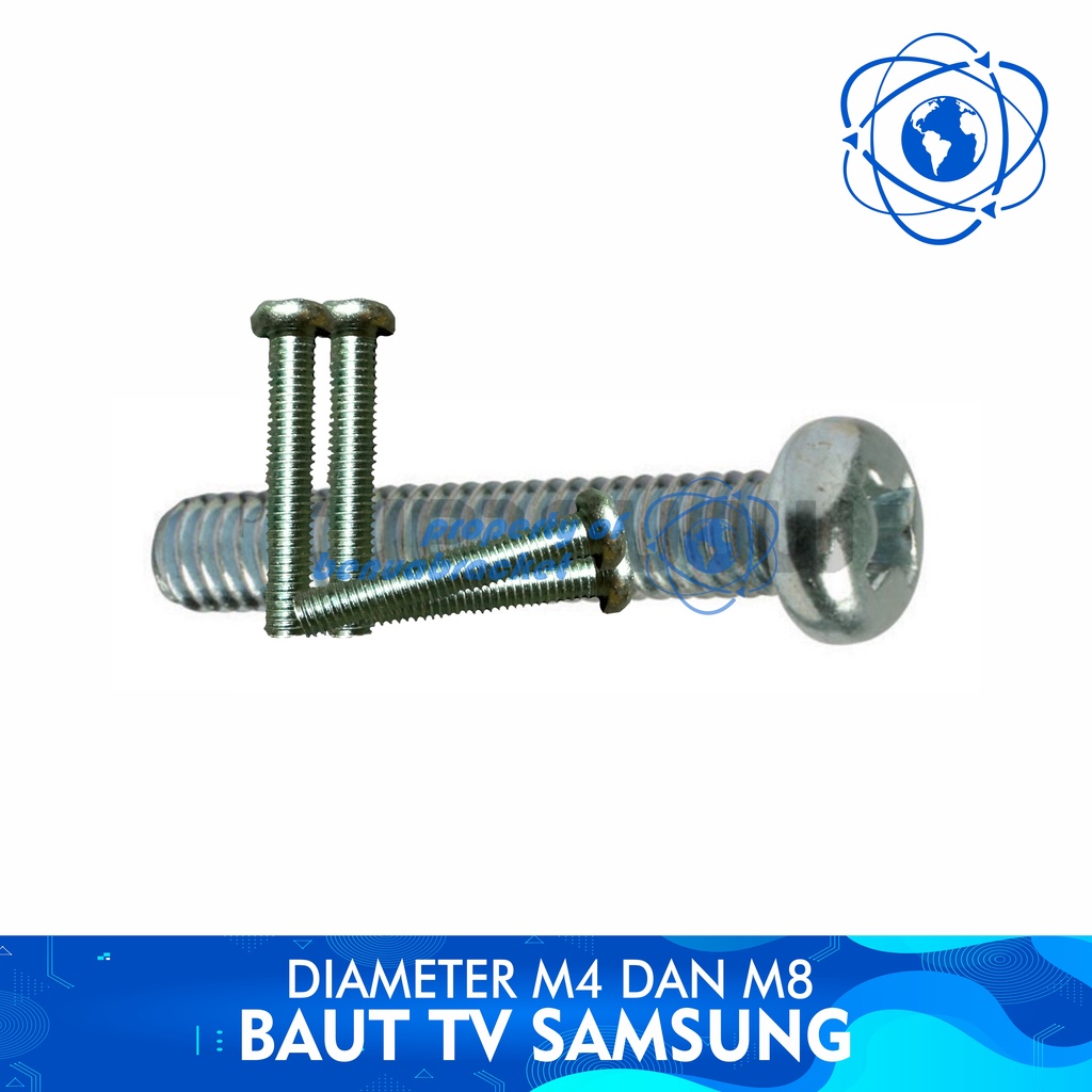 Baut Samsung Bracket Tv 55 Inch Sampai 14 In Untuk di TV Ukuran Diameter M4 Dan M8 BB1