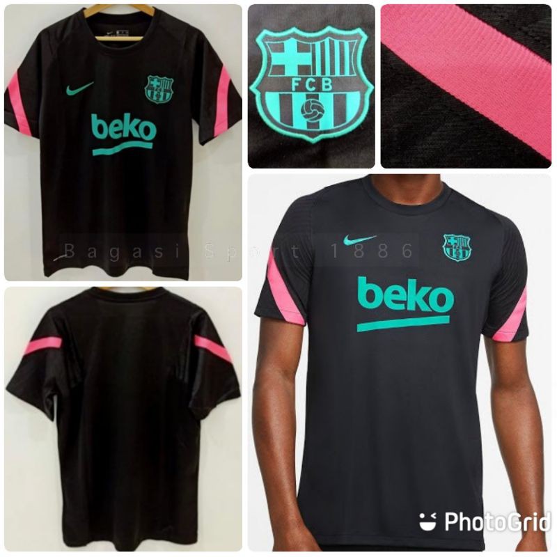 Jersey Baju Bola Prematch Kit Barcelona Pre-Match Training Latihan Lig Eropa 2020/21 Barca 2020 2021