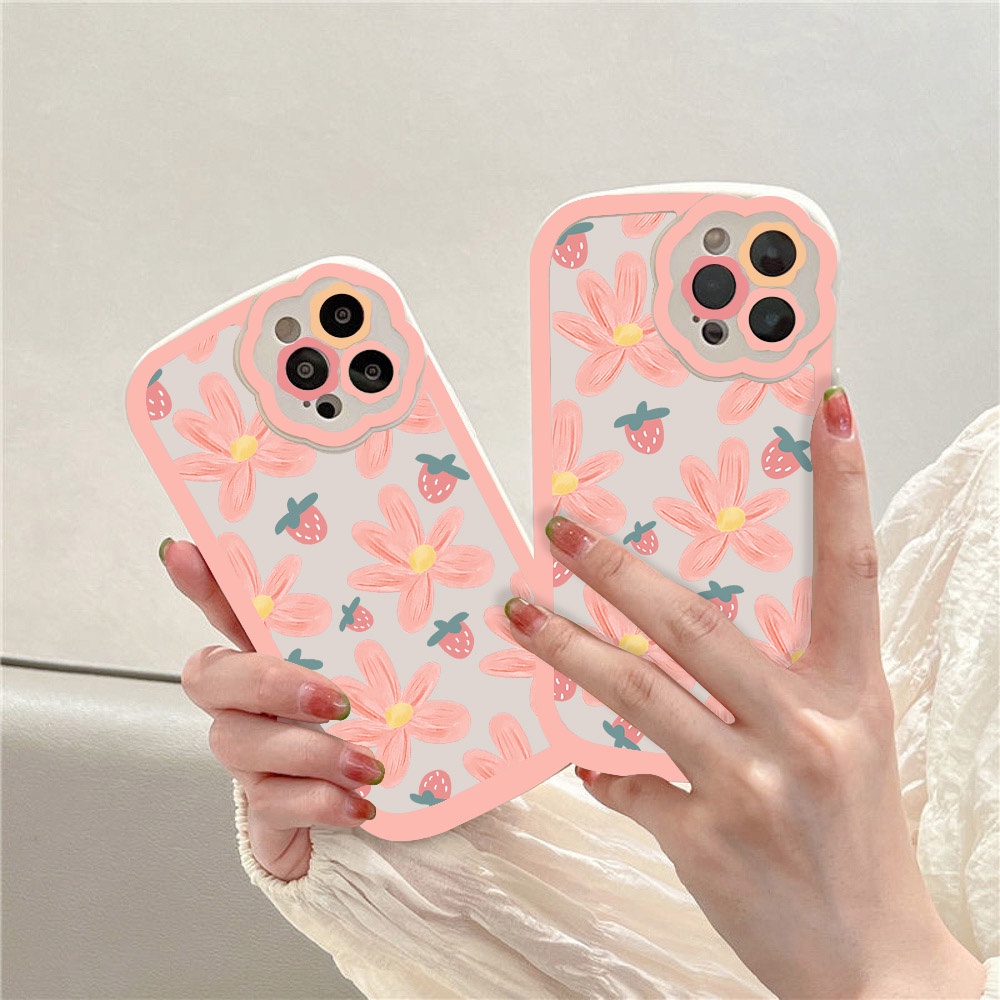 Soft Case Silikon Motif Bunga Untuk iPhone 11 Pro Max 12 Pro Max 13 Pro Max XR X XS Max