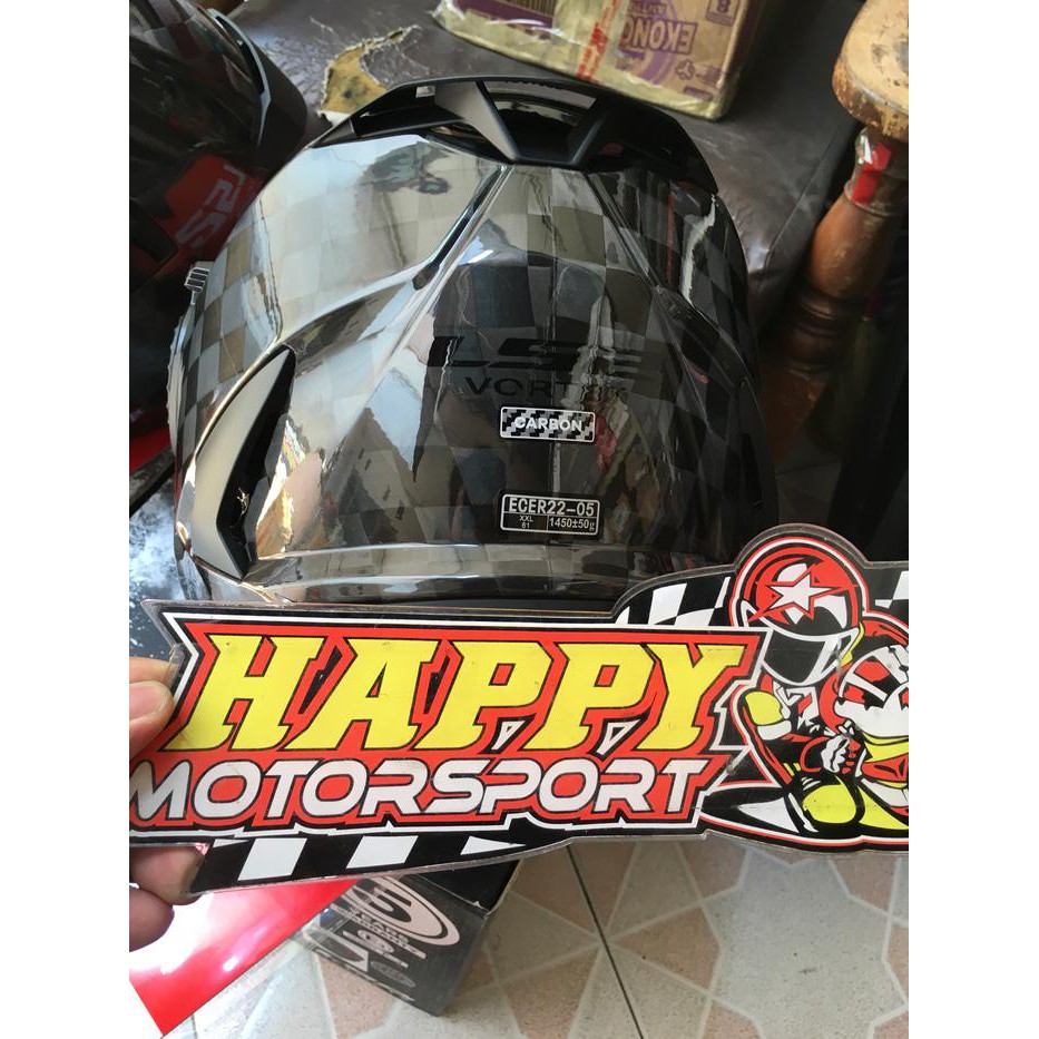 HELM MODULAR LS2 VORTEX CARBON SUPER RINGAN ORI FRANCE SIZE M L XL XXL