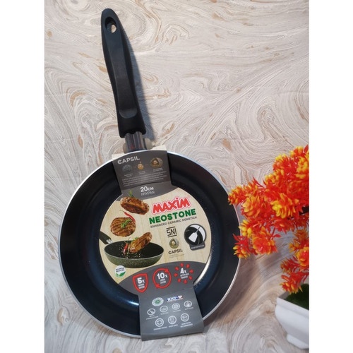 Teflon Maxim Neostone Frypan 20 cm | Fry Pan Anti Lengket Penggorengan 20cm MAXIM NEOSTONE CAPSIL Anti Lengket Marble Ceramic Wajan Penggorengan Import Anti Karat Bisa COD