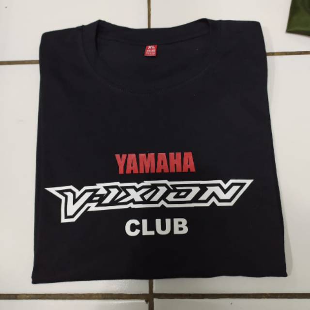 Kaos t-shirt baju yamaha vixion club / kaos motor keren / kaos bikers