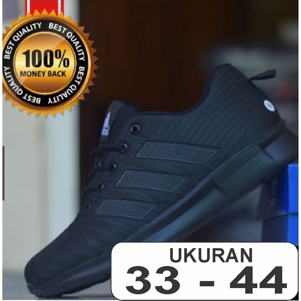 Sepatu Sekolah Hitam Full. Sepatu Hitam Polos. Sepatu Hitam Laki Perempuan