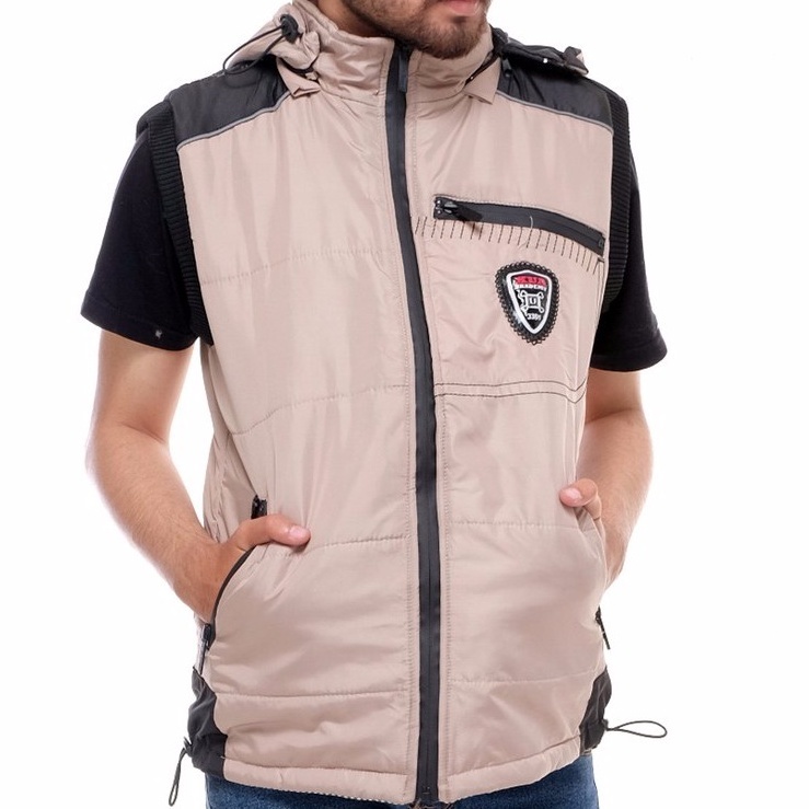 Jaket Rompi Pria Motor Windproof Keren Tebal