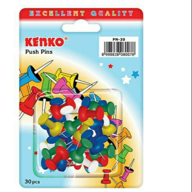 

Push pin warna / paku mading kenko