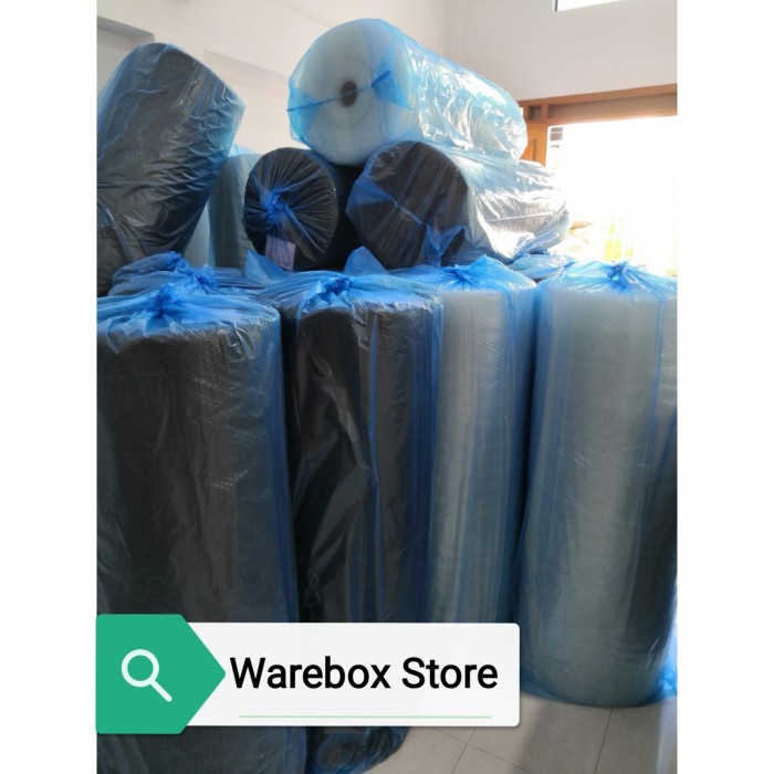 

Bubble Wrap Hitam&Putih 50x125 Tebal & Roll Besar - Hitam