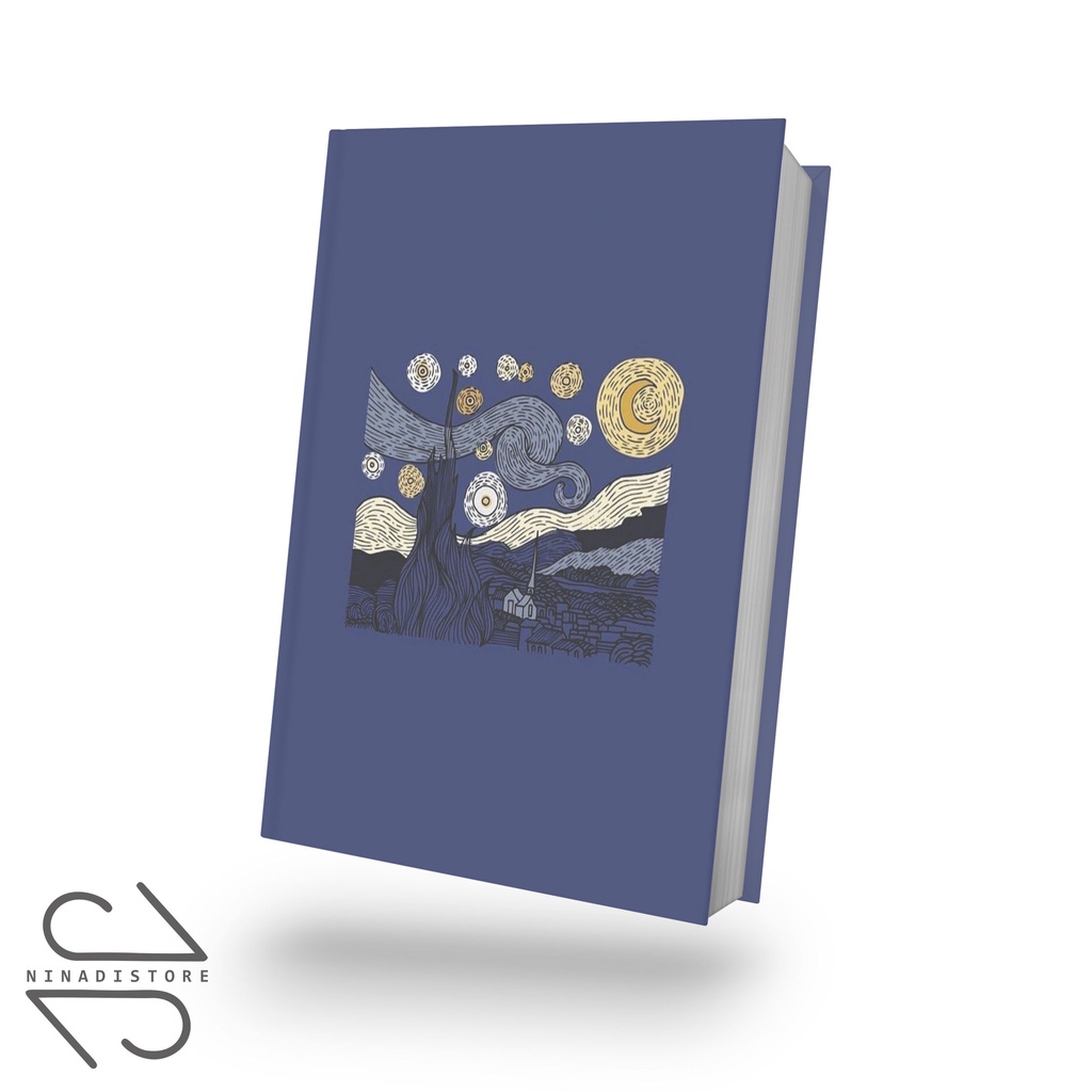 

Pocket Book/Notebook Buku Tulis Catatan Estetic Blue BLE06 Note Agenda Planner, Journal, Diary, Gift / Premium Hardcover A6 isi polos dan garis