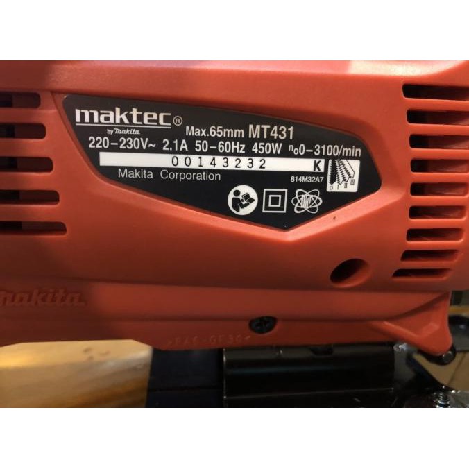 Mesin Jigsaw Maktec Mt 431 / Jigsaw Mt 431 / Gergaji Kayu