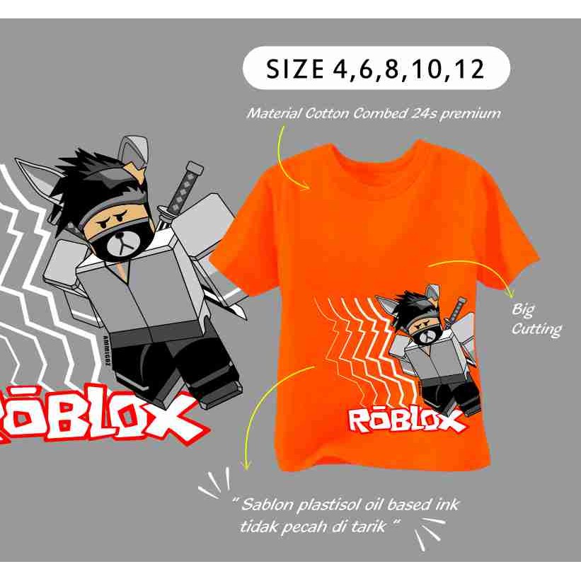 Ammigoz Kaos Anak Roblox-Orange