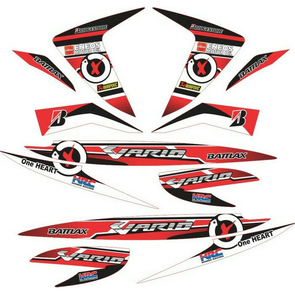 Jual Stiker Vario 110 Fi StripingEneosLorenzoMotogp Termurah Indonesia Shopee Indonesia