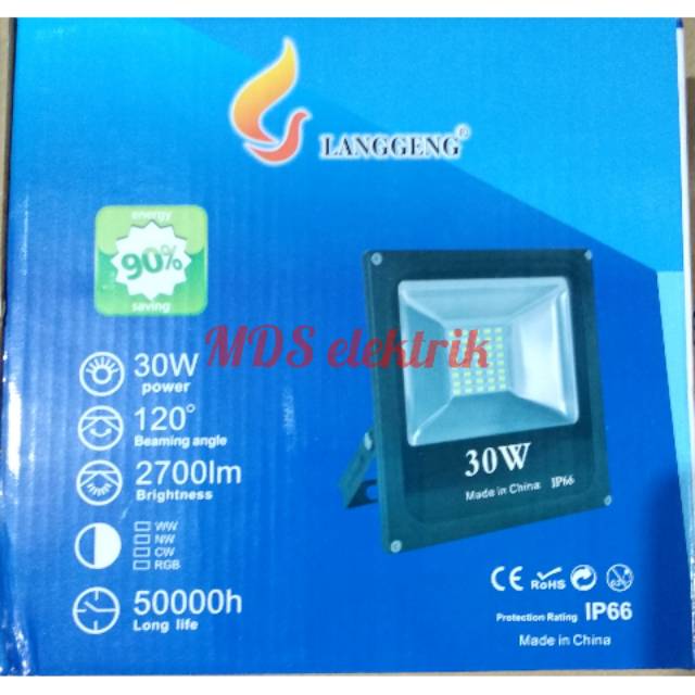 Lampu sorot LED kap sorot LED 30watt langgeng