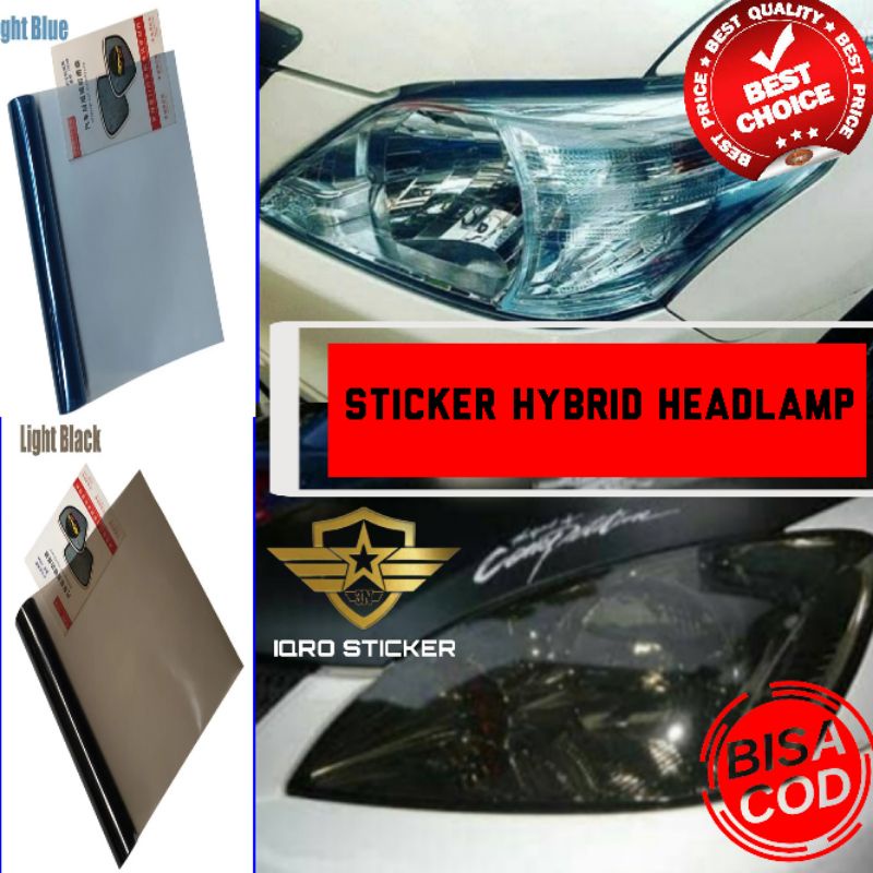 sticker skotlet headlamp motor mobil hybird / skotlet hybird