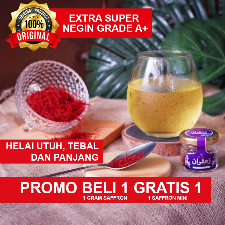 

PROMO SAFFRON 1 GRAM EXTRA SUPER NEGIN GRADE A+ AFGHANISTAN