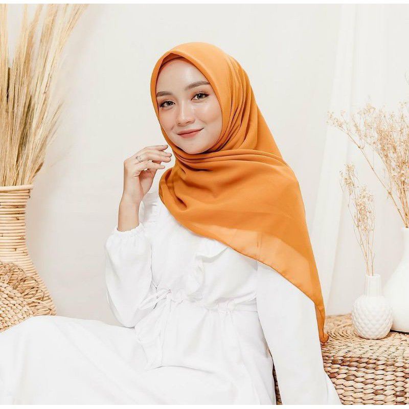 Hijab Bella Square Hijab Segi empat Hijab Bella Square Pollycotton