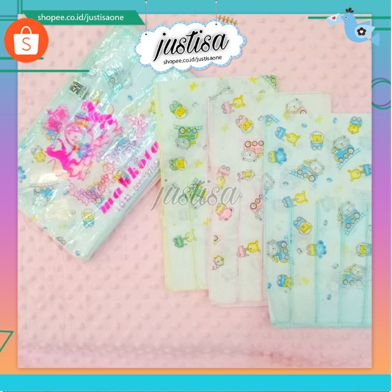 Promo !! 12PCS GURITA BAYI TALI PUTIH MOTIF MAHKOTA-GURITA BAYI MURAH BERKUALITAS-GURITA BAYI POLOS MOTIF