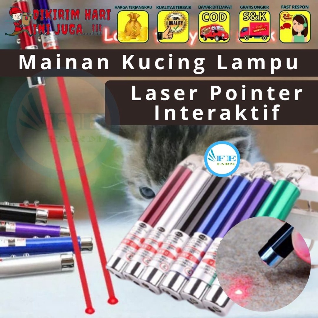 Mainan Kucing Lampu Pointer Interaktif Cat Toy FEFARM