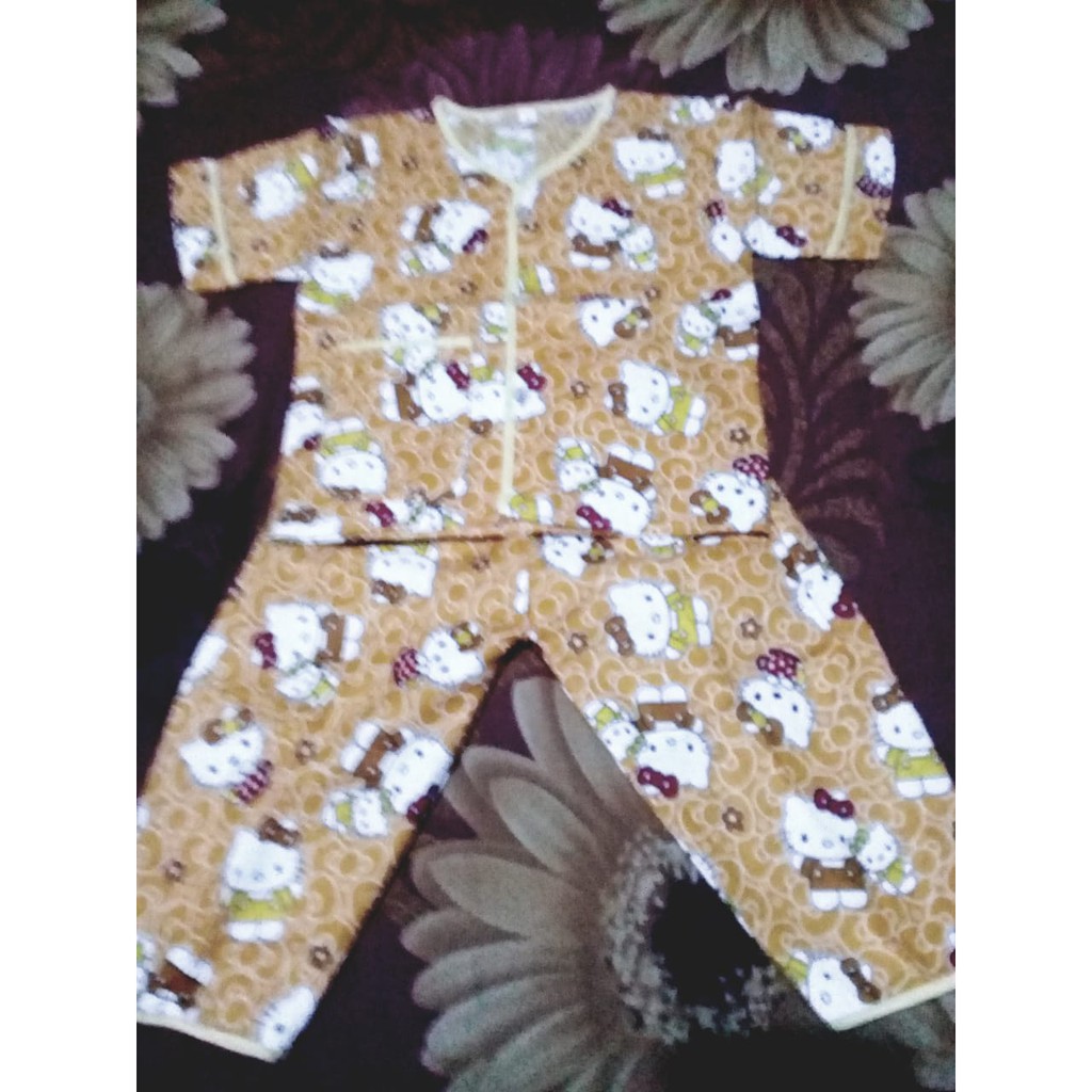 Piyama Anak Katun Jepang / Baju Tidur Anak Katun Bisa Pilih Motif Umur 1-8th/Anak Laki Perempuan M06