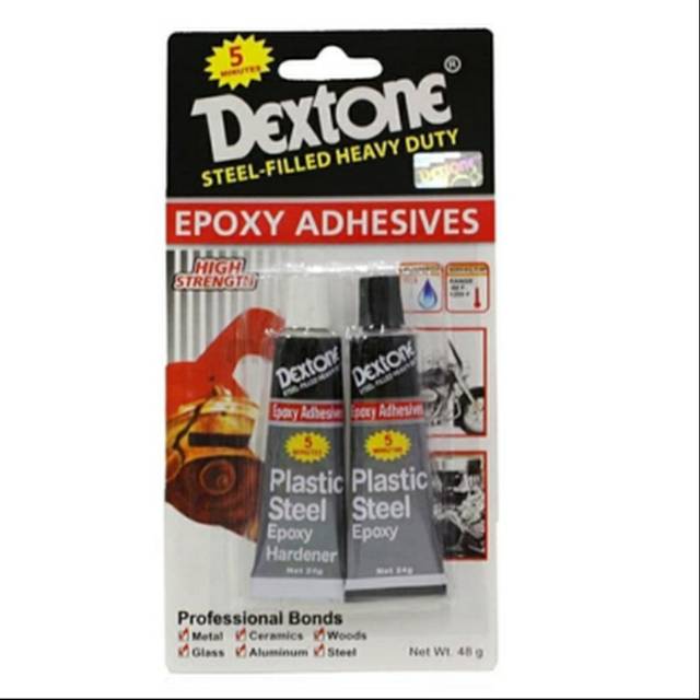 

Lem Dextone 5 menit Plastic Steel