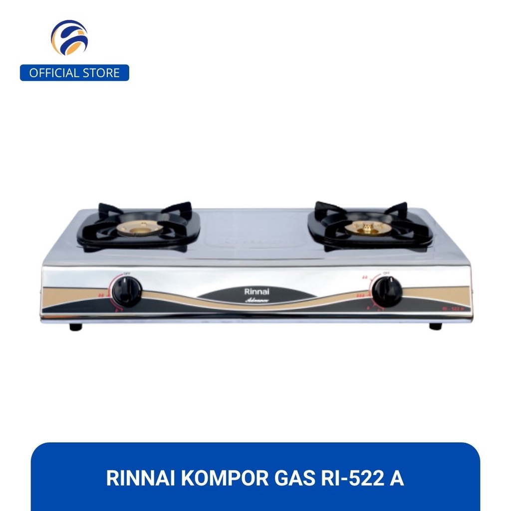 Rinnai RI-522 A Kompor Gas 2 Tungku