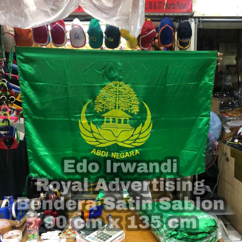 

Bendera Korpri Bendera Abdi Negara Ukuran 90 cm x 135 cm Bahan Satin Ready Stock