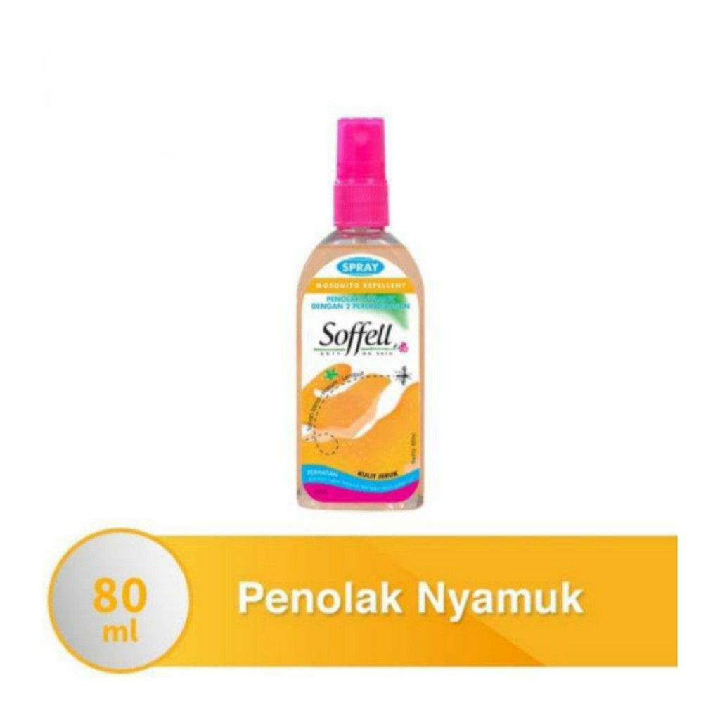 SOFFEL SOFFELL SPRAY ANTI NYAMUK 80 ML CAIRAN PELINDUNG KULIT DARI NYAMUK