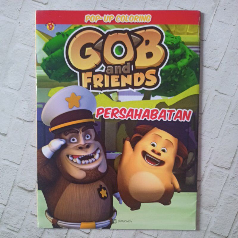 Buku Bermain - Pop Up Coloring bersama Gob and Friends