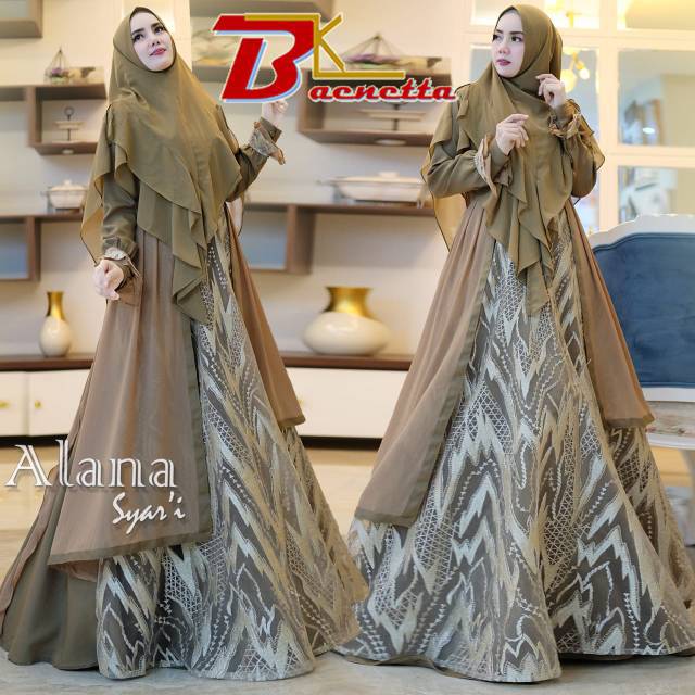 ready siap kirim Alana syari by baenetta ORIGINAL