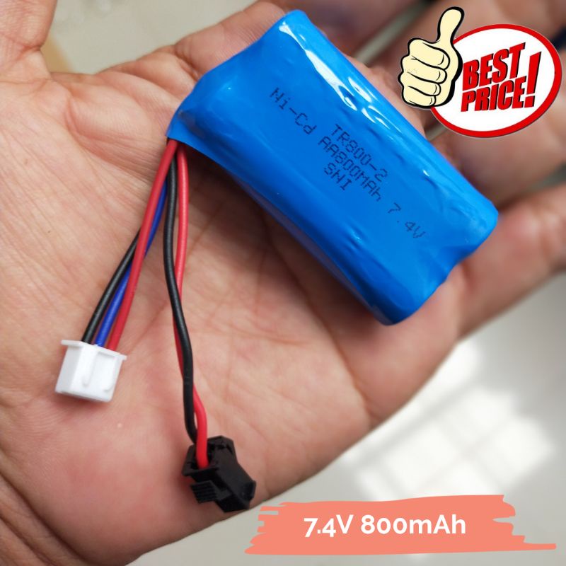 Baterai Mobil Remote Control 7.4 Volt 4000mah MN90 MN99 WPL D12