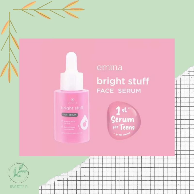 EMINA BRIGHT STUFF FACE SERUM 30ML,75ML/SERUM WAJAH EMINA