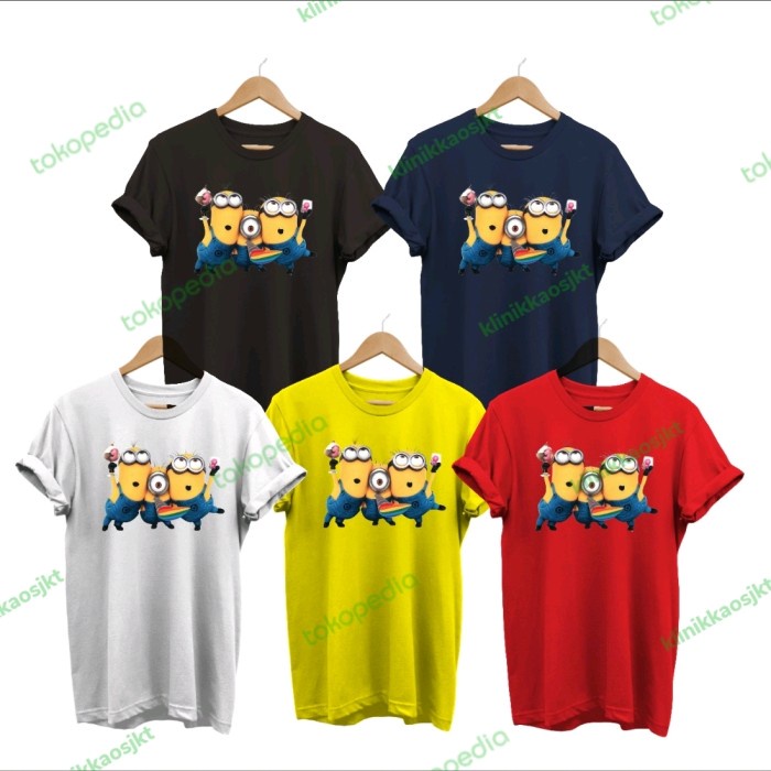 BAJU - KAOS DESPICABLE ME MINIONS KEVIN AND FRIENDS - TSHIRT MINION