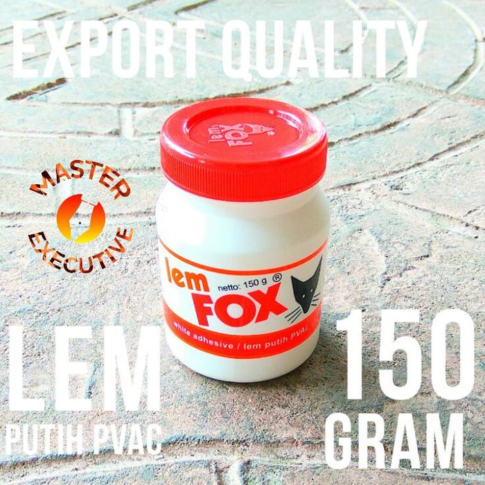 Lem Fox Putih PVAc 150 gram / untuk Plamur Tembok Kayu Kertas Koraltex Texture Slime Squishy