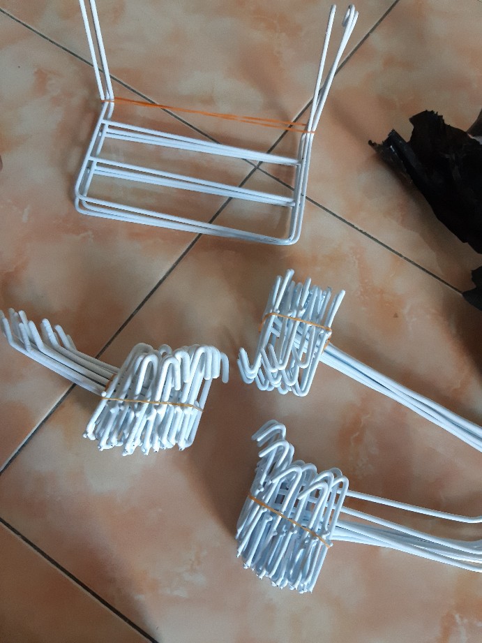 Single Hook Gantungan Ram 10 Cm Cat Putih Display Cantolan Aksesoris Sc 10 Nafisa
