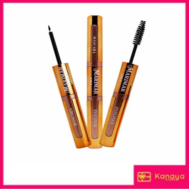 (BISA COD) Marimar Maskara &amp; Eyeliner 2 In 1