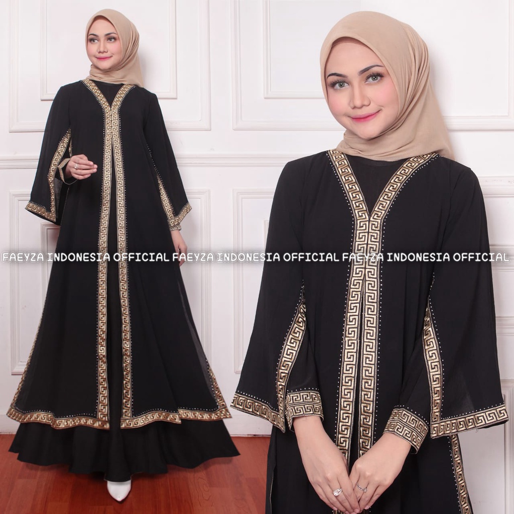 Gamis Abaya Turkey 1199 Hawa #253 Mega Store Farzolla 2 Longdress Busana Muslimah