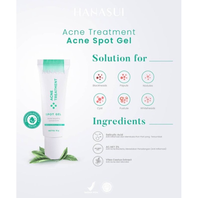 ☀️cahaya acc☀️acne treatment spot gel hanasui