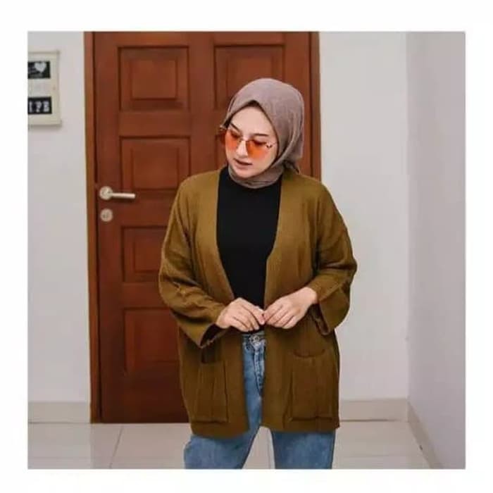 [bayar di tempat] LAVELLA  CARDY - cardy oversize- cardy rajut- rajut murah