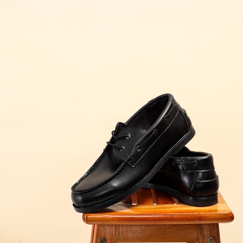 Sepatu Kantor Formal Giant Flames Pandya Black