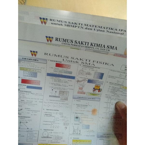 Preloved rumus sakti Wangsit Matematika, Kimia, Fisika