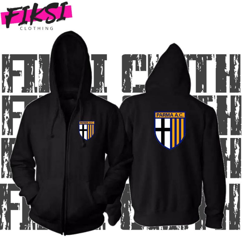 Jaket Sweater Zipper AC Parma Logo - Fiksi Clothing