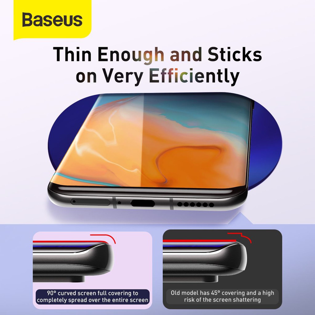 Baseus P40/P40 Pro Screen Protector 0.15mm Full-Screen Curved Protector