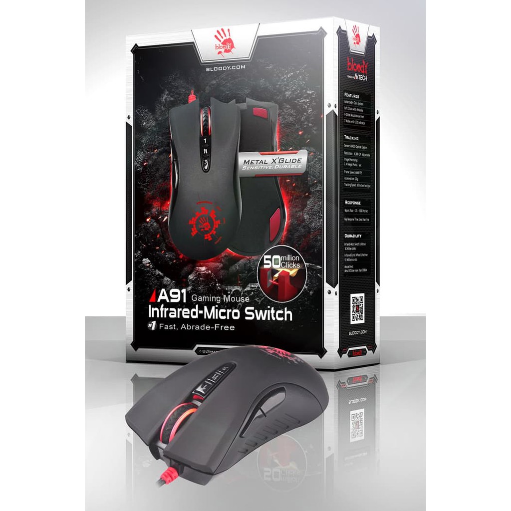 JUAL Bloody A91A Gaming Mouse MURAH